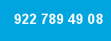 922 789 49 08 922 789 49 08